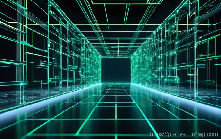 PP 대출 플랫폼의 유망 기술 현황 - A vibrant, futuristic financial hub bathed in soft, digital glows. In the foreground, a diverse grou...