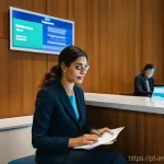 Home 16 PP 대출과 전통 대출의 차이점 - **Prompt for Traditional Banking Experience:**
"A professional-looking Portuguese woman in her l...