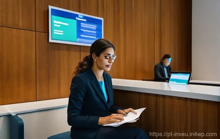 PP 대출과 전통 대출의 차이점 - **Prompt for Traditional Banking Experience:**
    "A professional-looking Portuguese woman in her l...