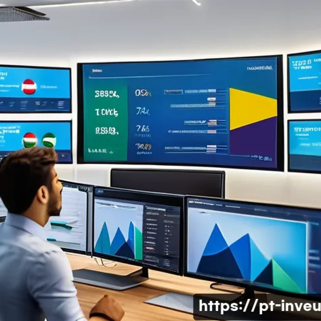 PP 대출 투자자의 조언  초보자부터 전문가까지 - A modern Brazilian fintech office interior showing diverse professionals analyzing P2P lending data ...