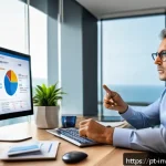 Home 23 PP 대출 투자자의 성과 평가 방법 - A detailed and professional financial dashboard scene showing a Portuguese-speaking investor analyzi...